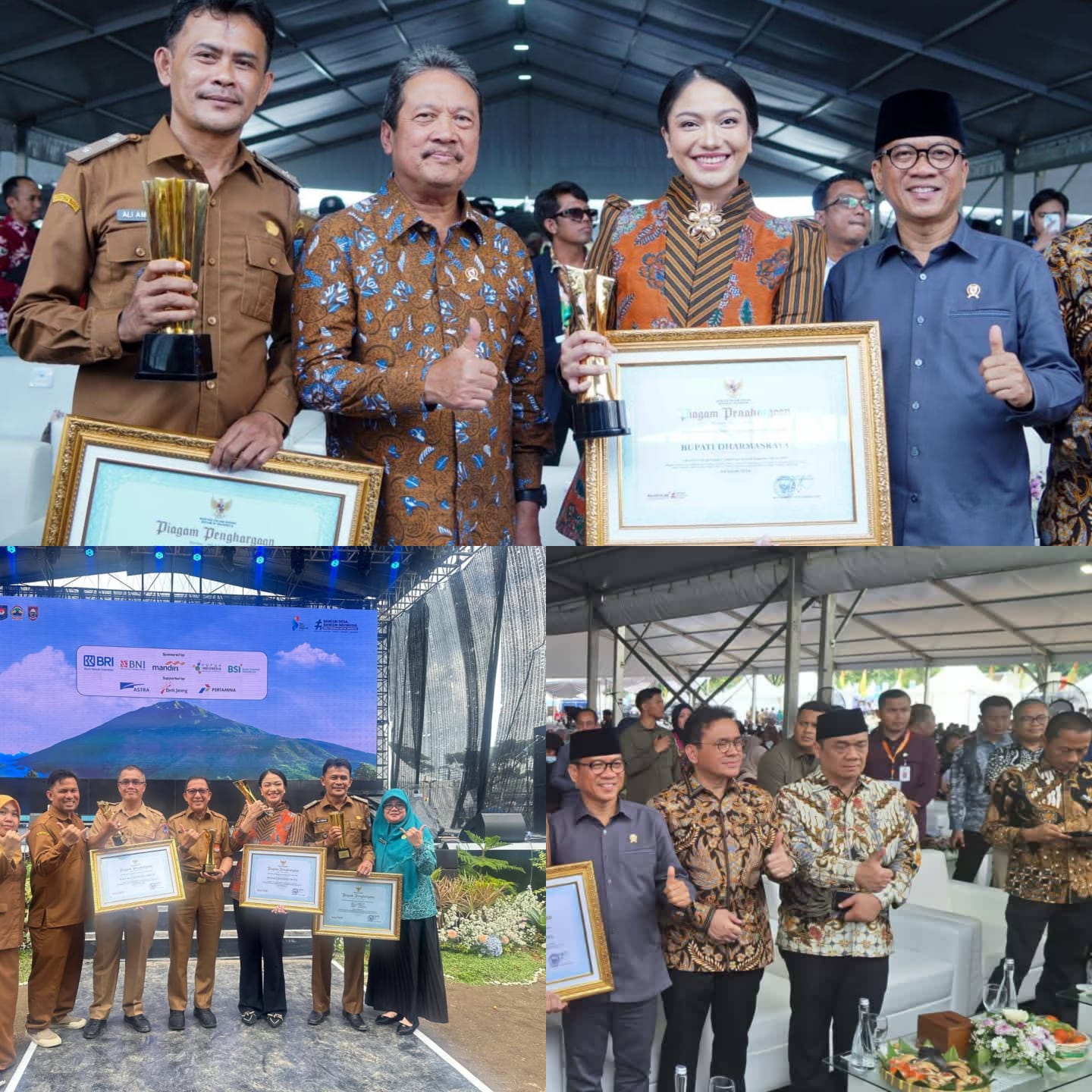 Ketika Bupati Dharmasraya Annisa Suci Ramadhani Diganjar Penghargaan Upakarya Wanua Nugraha